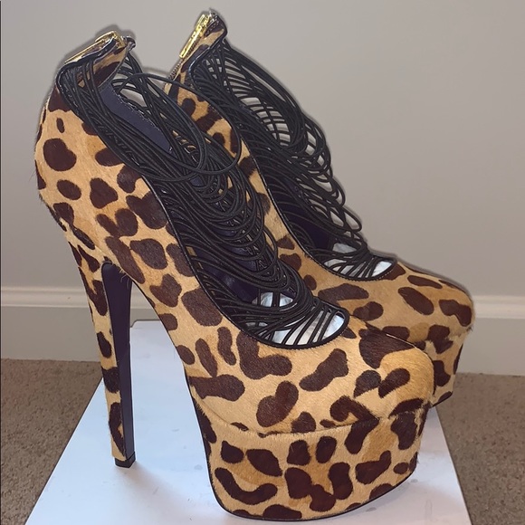 Leopard Print London Trash Heels - Picture 3 of 5
